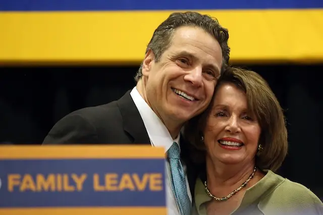 Cuomo and Pelosi, at a rally in 2016.